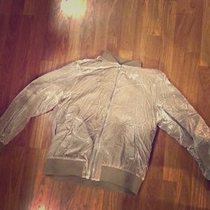 Velvet zip up jacket